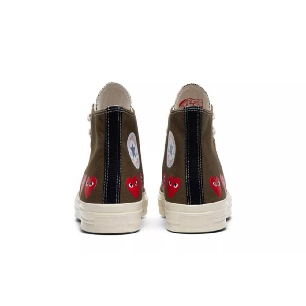 COMME DES GARÇONS PLAY CHUCK TAYLOR ALL  STARS CONVERS SNEAKERS SIZE 8 men 10 W - Picture 5 of 10